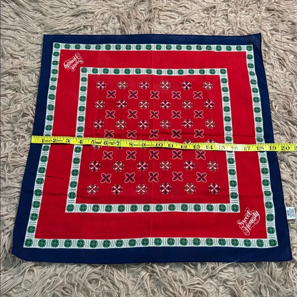 Vintage Avon Sweet Honesty Boho Print Bandanna